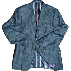 MADISON Modern Fit Suit Jacket Black Size 44L For Men NWT